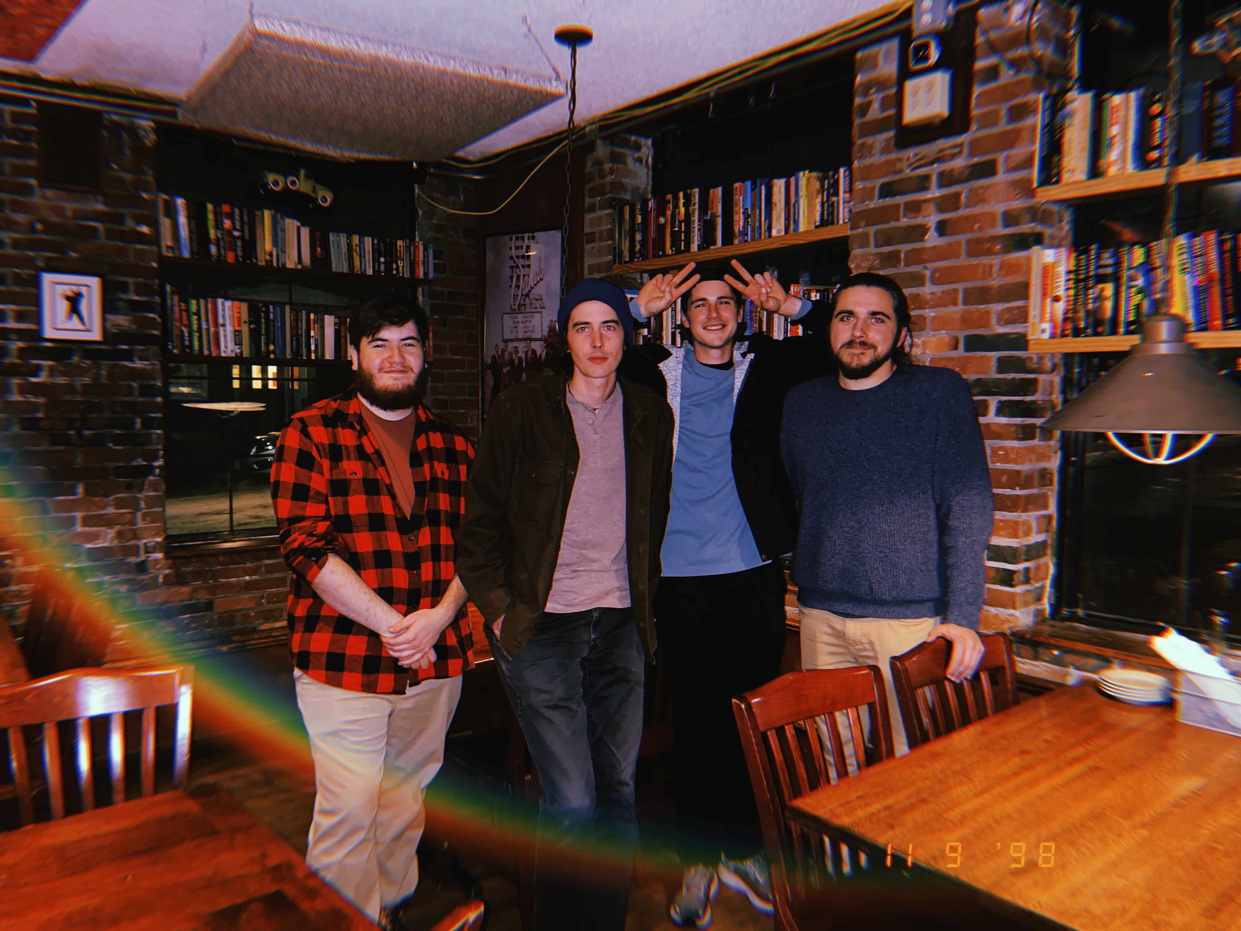 slim volume at strange brew open mic in 2022